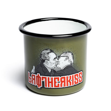 Emaille-Tasse »Brotherkiss«