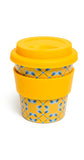 Coffee-to-go-Becher »DDR-Retro-Design«|gelb