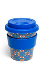 Coffee-to-go-Becher »DDR-Retro-Design«|blau