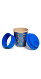 Coffee-to-go-Becher »DDR-Retro-Design«|blau
