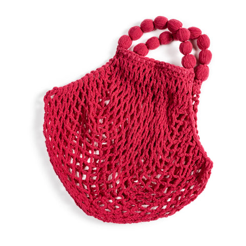 Mesh Bag | Raspberry-Coloured