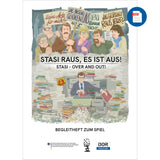 The booklet accompanying the game "Stasi raus, es ist aus!" GER