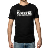 T-Shirt »Die Partei hat immer recht« | schwarz