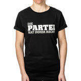 T-Shirt »Die Partei hat immer recht« | schwarz