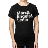 T-Shirt »Marx & Engels & Lenin« | schwarz