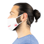 Textile face mask »Held der Arbeit« (Hero of Labour)| white/red